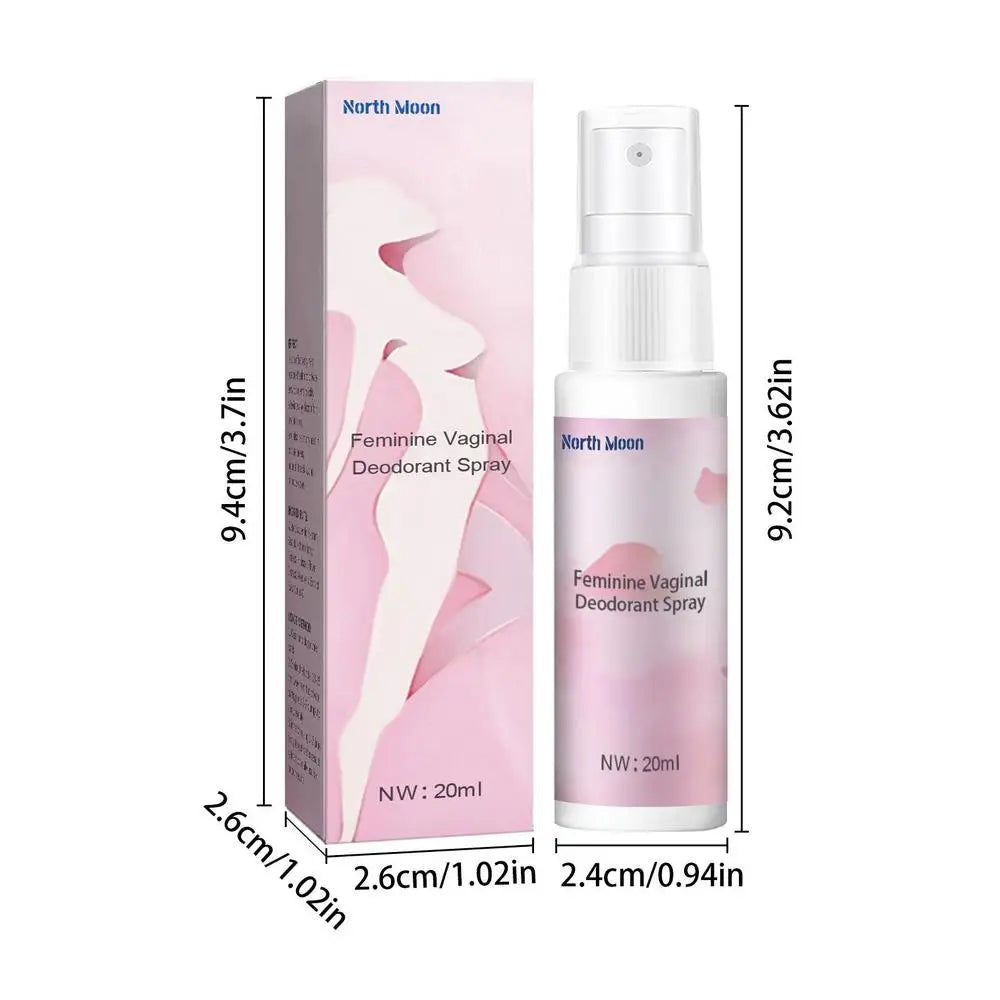 Natural Plant-Based Feminine Care Spray – Moisturizing & Odor-Reducing Intimate Deodorant for Vaginal Hygiene