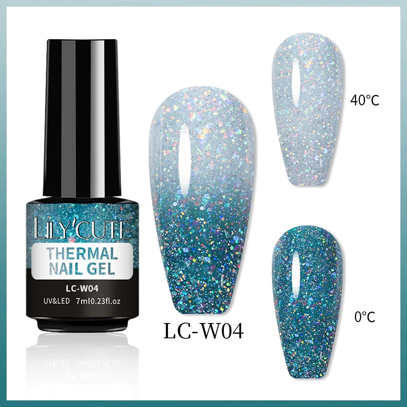 LILYCUTE Color Changing Thermal Gel Nail Polish