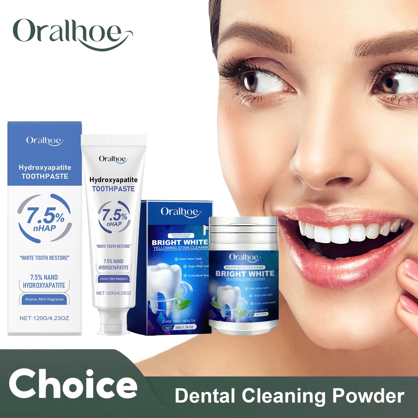 Hydroxyapatite Toothpaste & Tooth Powder