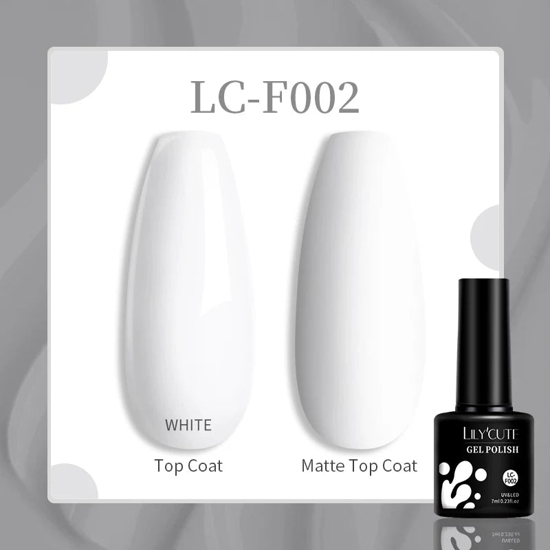 LILYCUTE 129 Colors 7ML Nail Gel Polish Set Soak Off UV LED Semi-Permanent Nail Art Varnishes