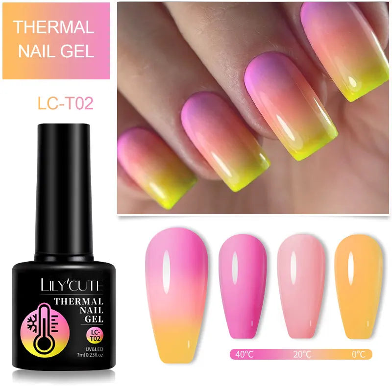 LILYCUTE Color Changing Thermal Gel Nail Polish