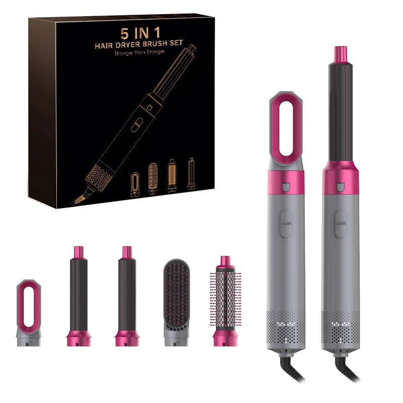 2025 New 5-in-1 Hair Dryer Hot Comb Set
