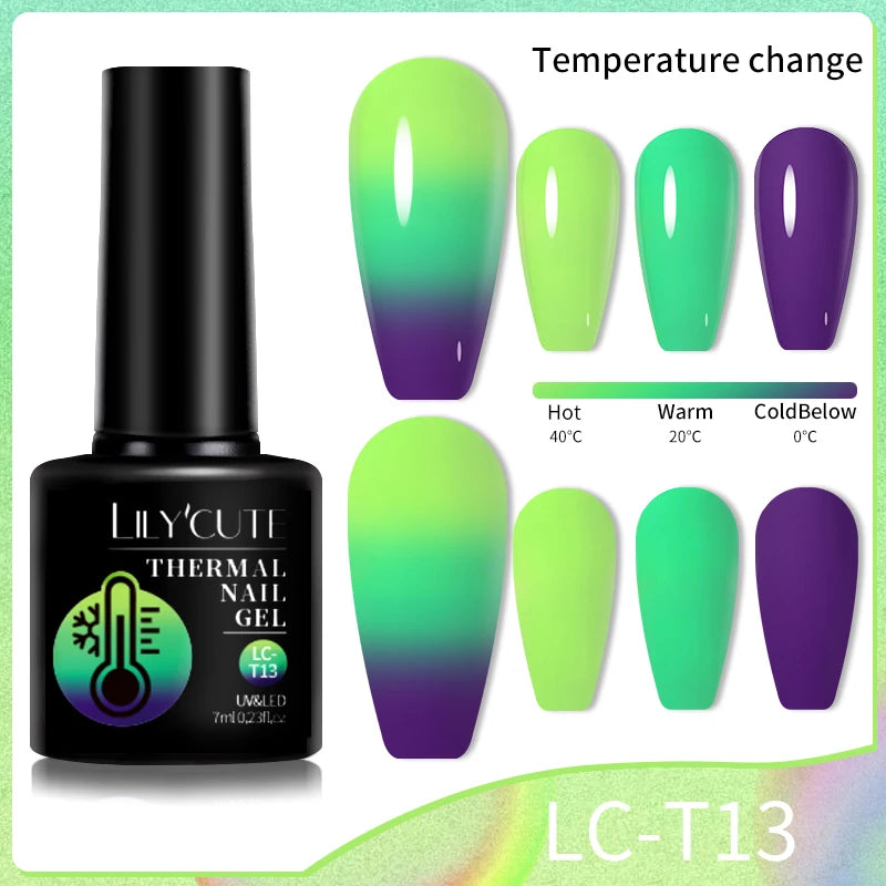 LILYCUTE Color Changing Thermal Gel Nail Polish