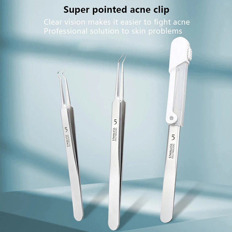 LED Acne Needle Tweezers