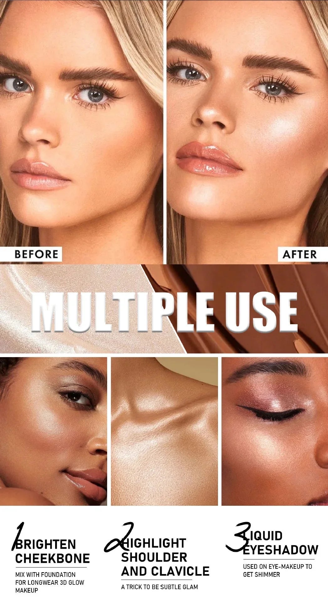 8 Colors Face Foundation Concealer Stick