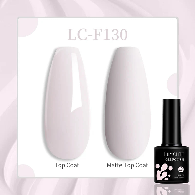 LILYCUTE 129 Colors 7ML Nail Gel Polish Set Soak Off UV LED Semi-Permanent Nail Art Varnishes
