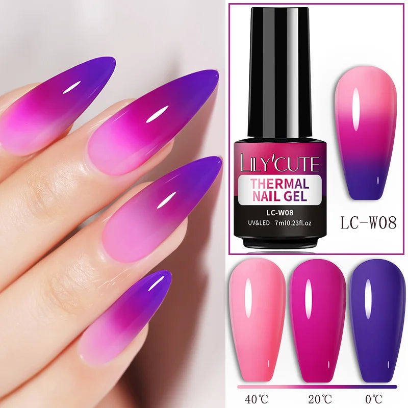 LILYCUTE Color Changing Thermal Gel Nail Polish