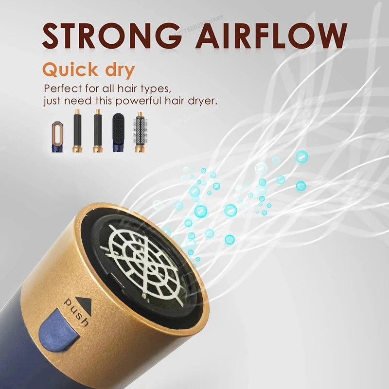 2025 New 5-in-1 Hair Dryer Hot Comb Set