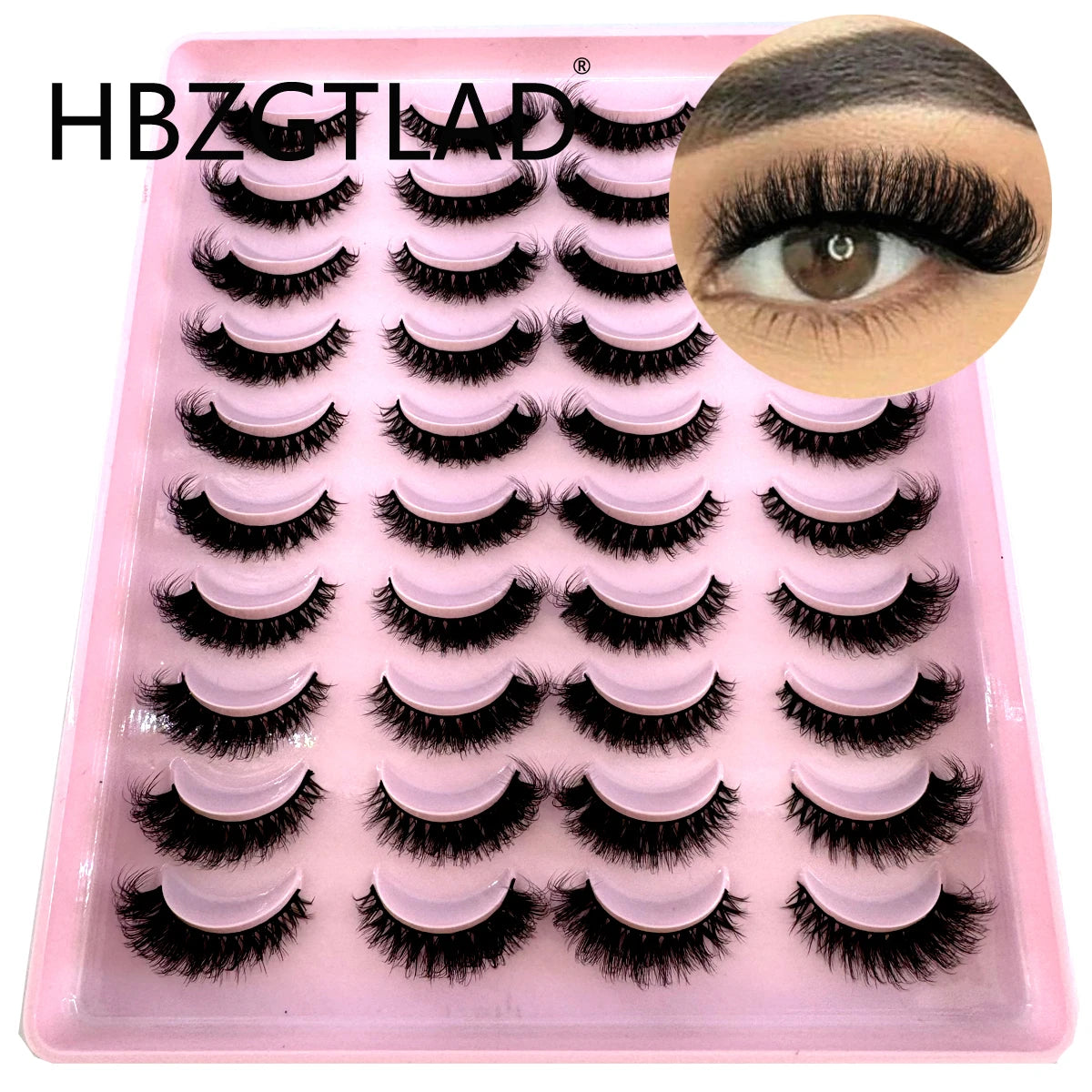 20 Pairs 3D Mink False Eyelashes