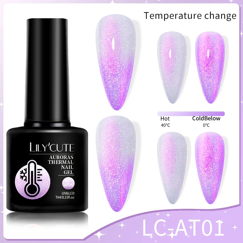 LILYCUTE Color Changing Thermal Gel Nail Polish