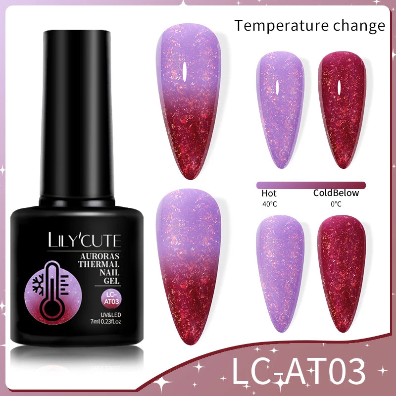 LILYCUTE Color Changing Thermal Gel Nail Polish