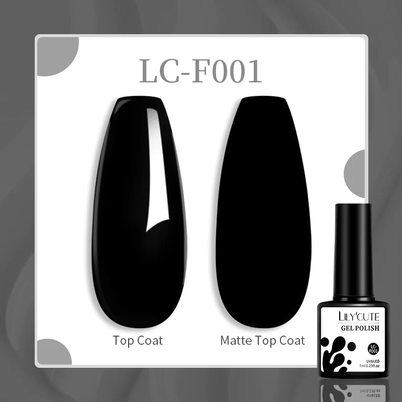 LILYCUTE 129 Colors 7ML Nail Gel Polish Set Soak Off UV LED Semi-Permanent Nail Art Varnishes