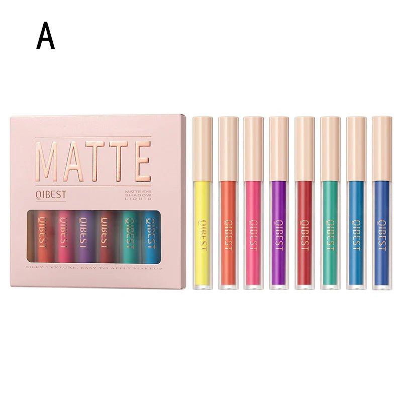8-Color Waterproof Liquid Eyeshadow Set