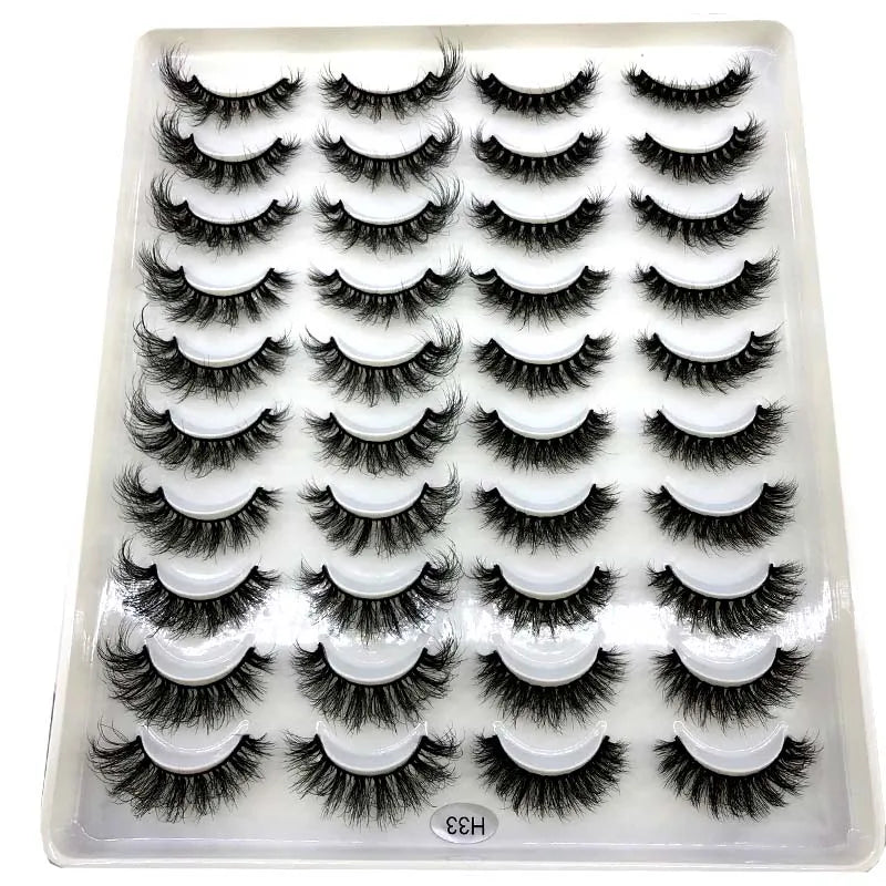 20 Pairs 3D Mink False Eyelashes