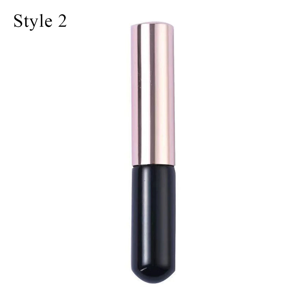 Upgraded Silicone Lip Brush with Cover – Angled Concealer Brush, Soft & Flexible for Precise Lipstick Application, Round Head, No Breakage