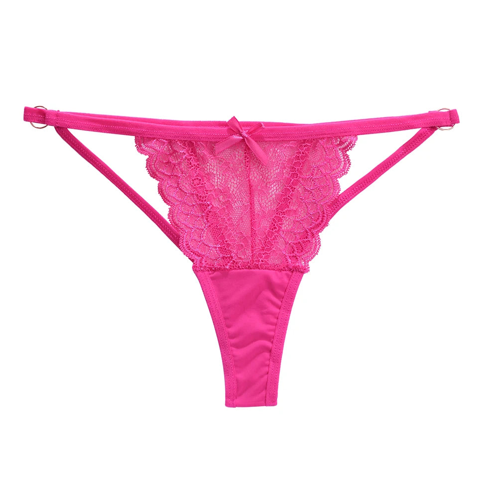 Lace Low-Waist Thong Panties for Women – Sexy Seamless Lingerie