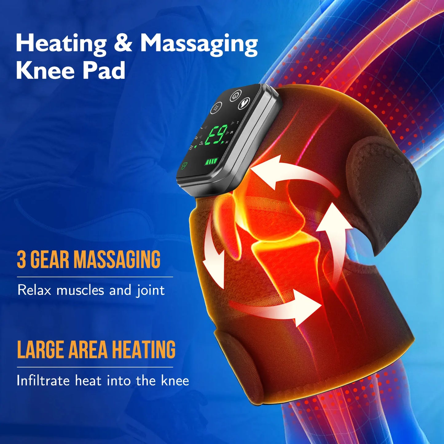 3 IN 1 Foot Care Heating Knee Pad
