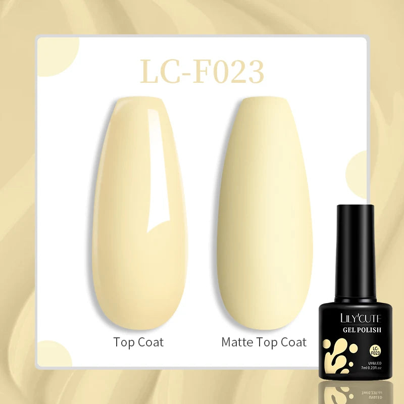 LILYCUTE 129 Colors 7ML Nail Gel Polish Set Soak Off UV LED Semi-Permanent Nail Art Varnishes
