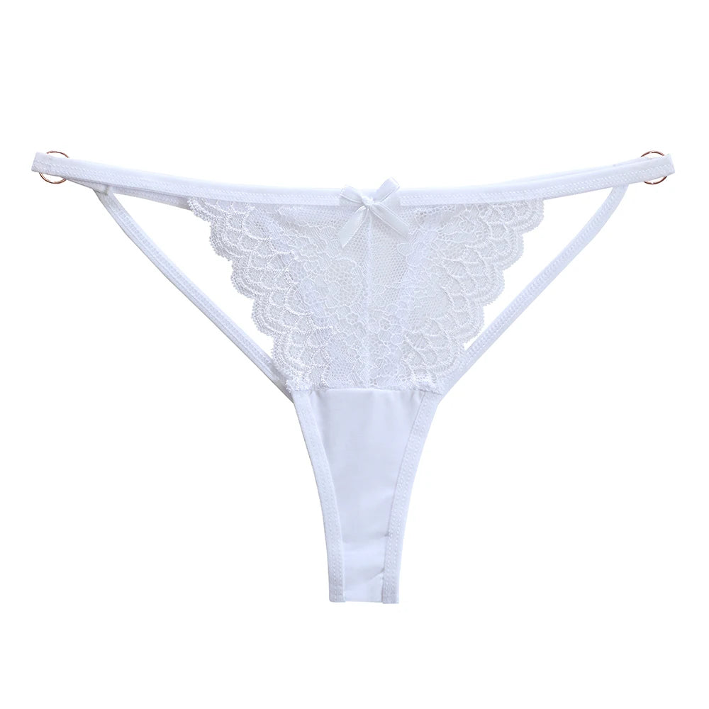Lace Low-Waist Thong Panties for Women – Sexy Seamless Lingerie