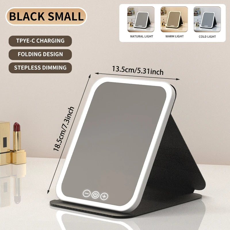 Dimmable LED Touchscreen Makeup Mirror