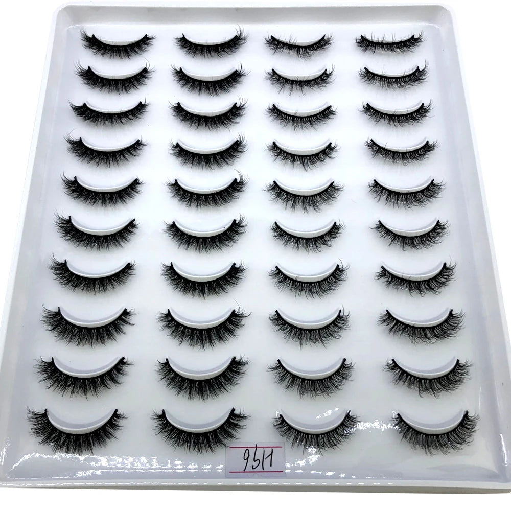 20 Pairs 3D Mink False Eyelashes