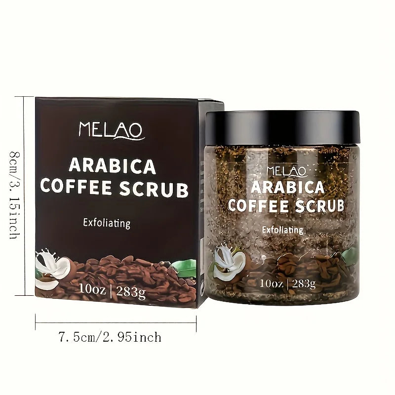 MELAO Arabica Coffee Scrub - All Natural Exfoliating Body Scrub for Skin Care