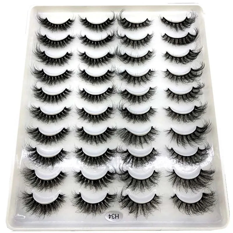 20 Pairs 3D Mink False Eyelashes