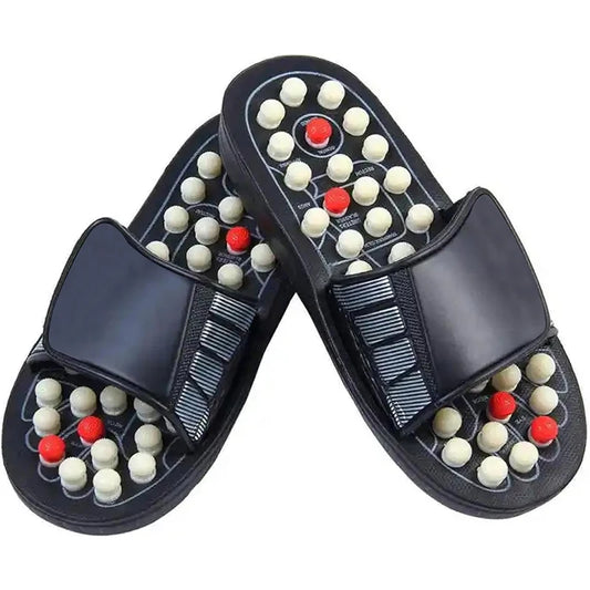 Acupressure Foot Massager Sandals – Reflexology Massage Slippers for Plantar Fasciitis Relief & Acupoint Stimulation