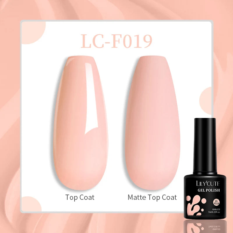 LILYCUTE 129 Colors 7ML Nail Gel Polish Set Soak Off UV LED Semi-Permanent Nail Art Varnishes
