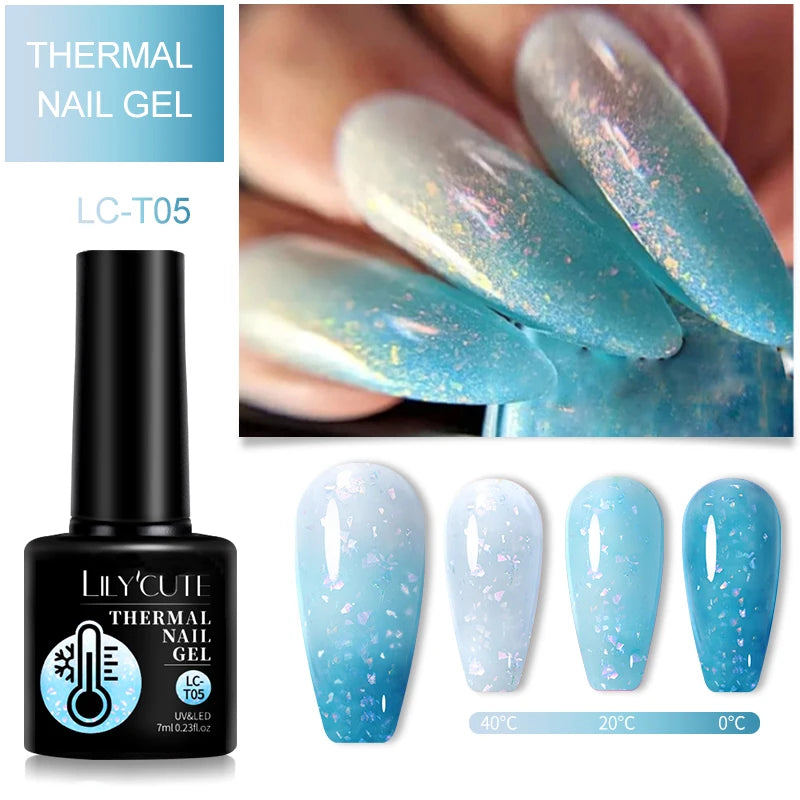 LILYCUTE Color Changing Thermal Gel Nail Polish