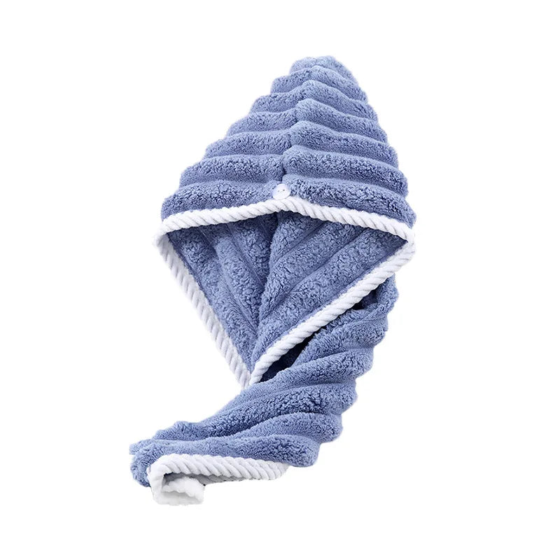Thickened Super Absorbent Dry Hair Cap – Quick Drying Headscarf Towel for Women