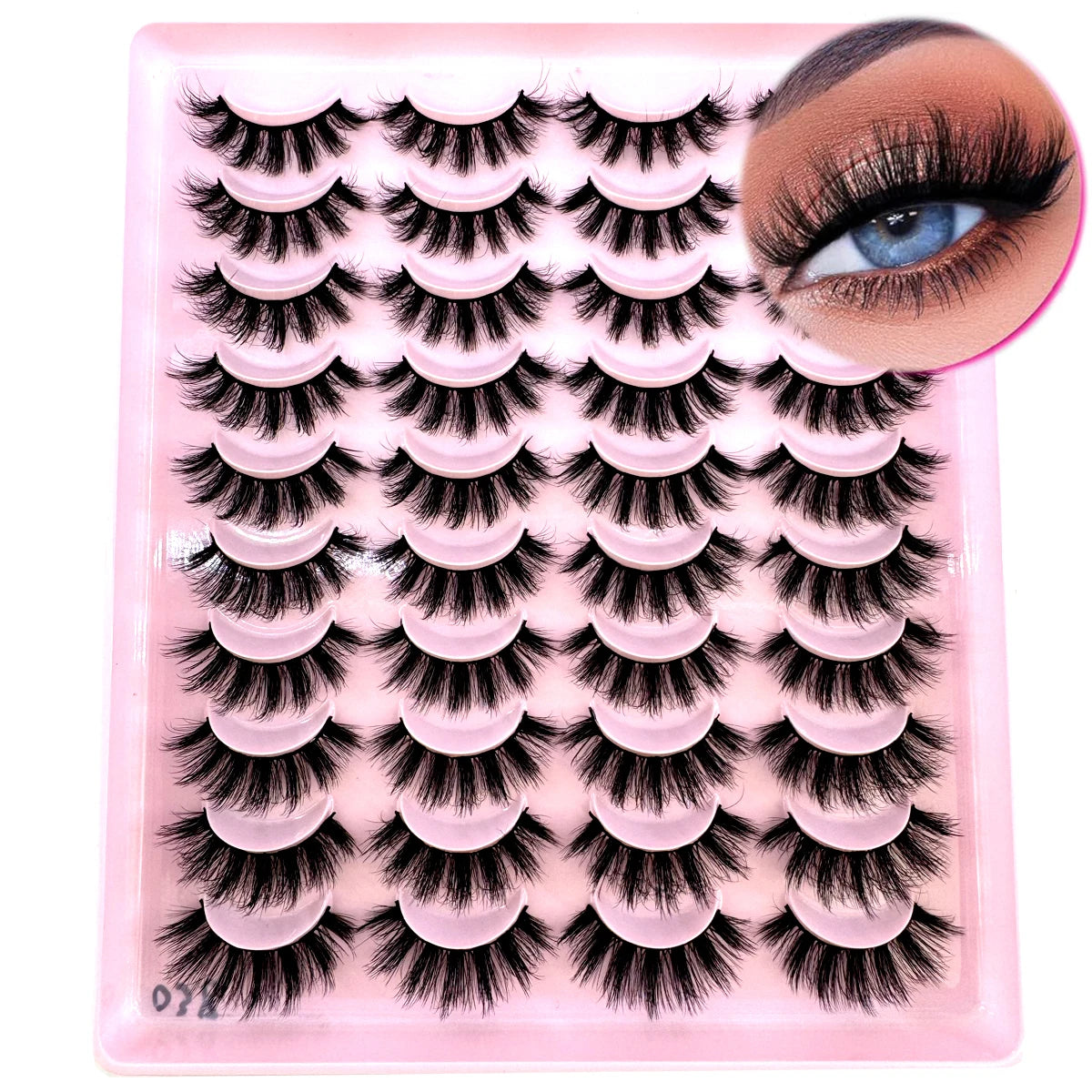 20 Pairs 3D Mink False Eyelashes