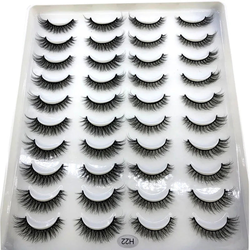 20 Pairs 3D Mink False Eyelashes