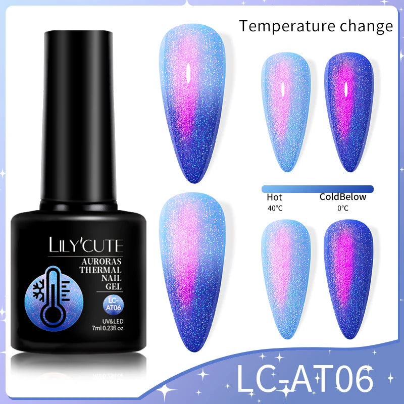 LILYCUTE Color Changing Thermal Gel Nail Polish