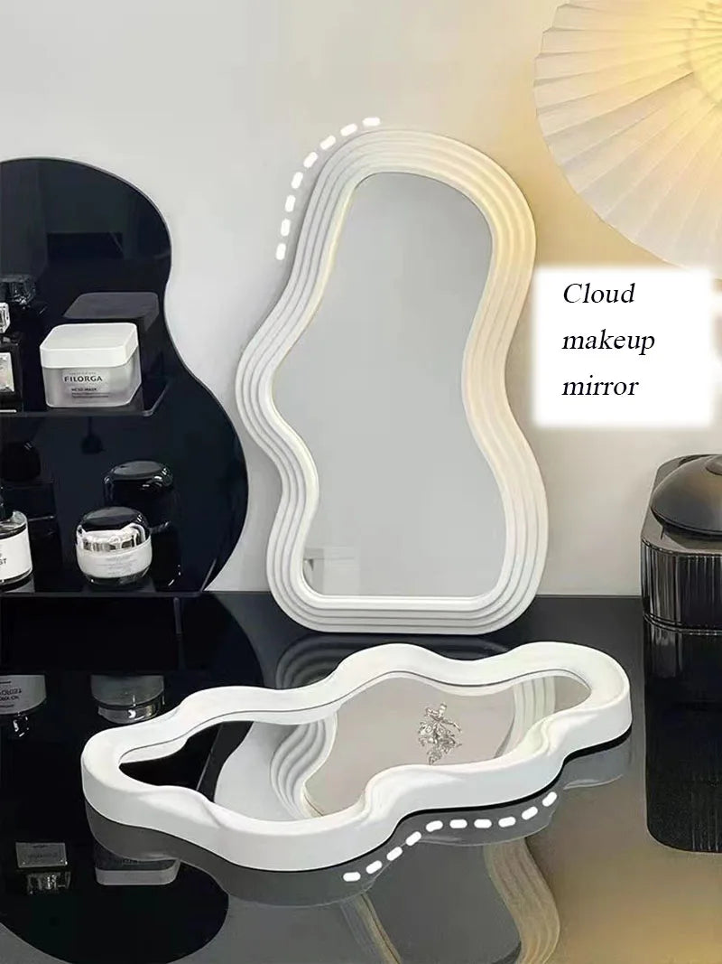 Cloud-Shaped Vanity Mirror