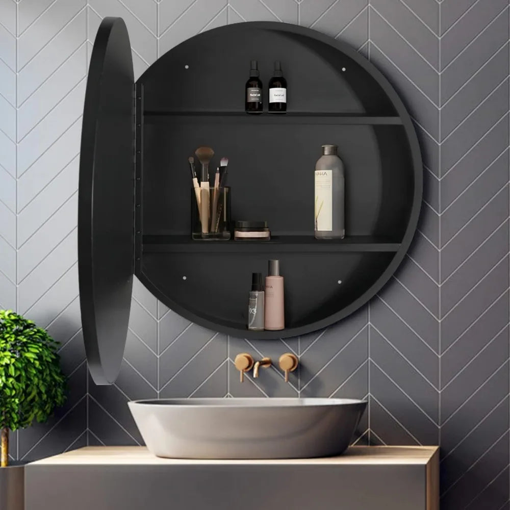 24" x 24" Round Bathroom Medicine Cabinet
