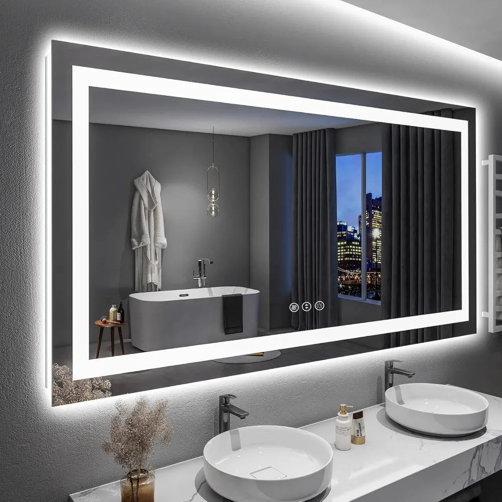 60" x 36" LED Bathroom Mirror