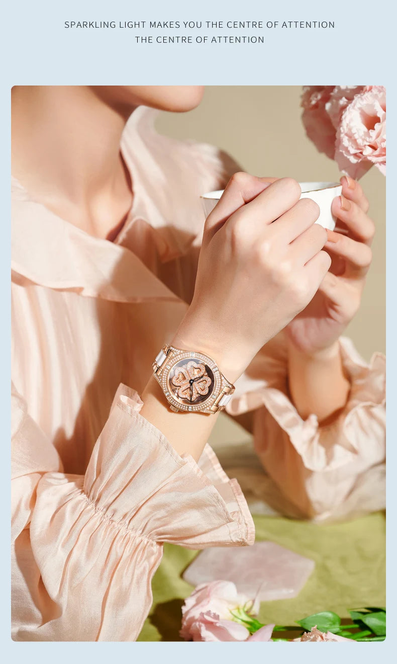 OUPINKE 3279 Women's Luxury Automatic Mechanical Watch