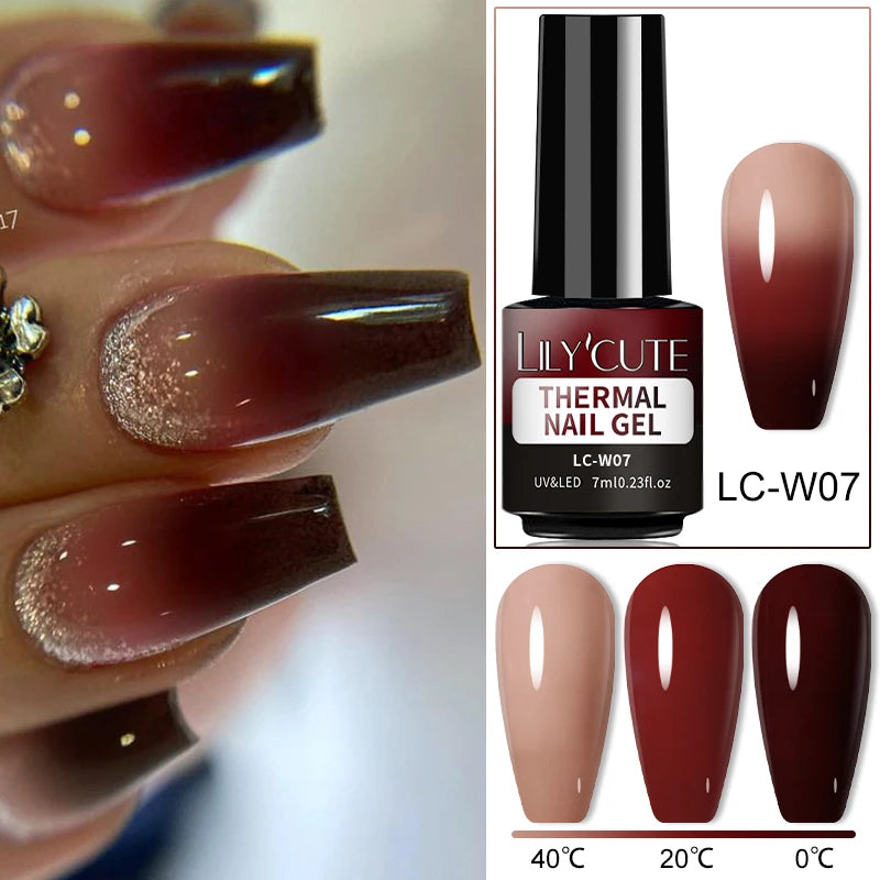 LILYCUTE Color Changing Thermal Gel Nail Polish