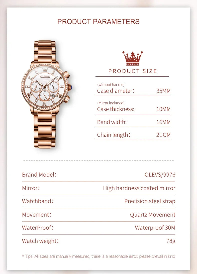 OLEVS Women's Fashion Quartz Watch