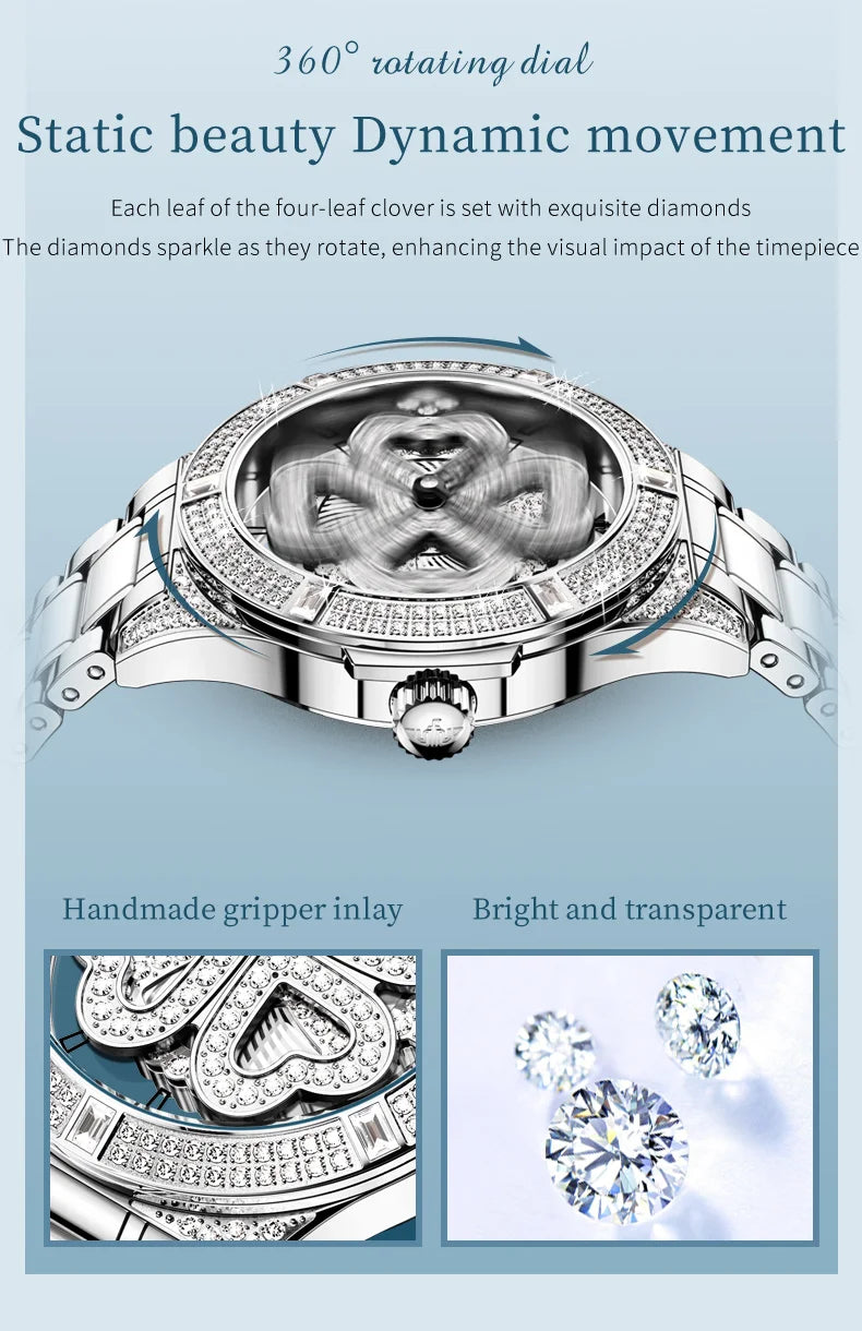 OUPINKE 3279 Women's Luxury Automatic Mechanical Watch