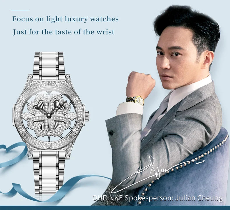 OUPINKE 3279 Women's Luxury Automatic Mechanical Watch