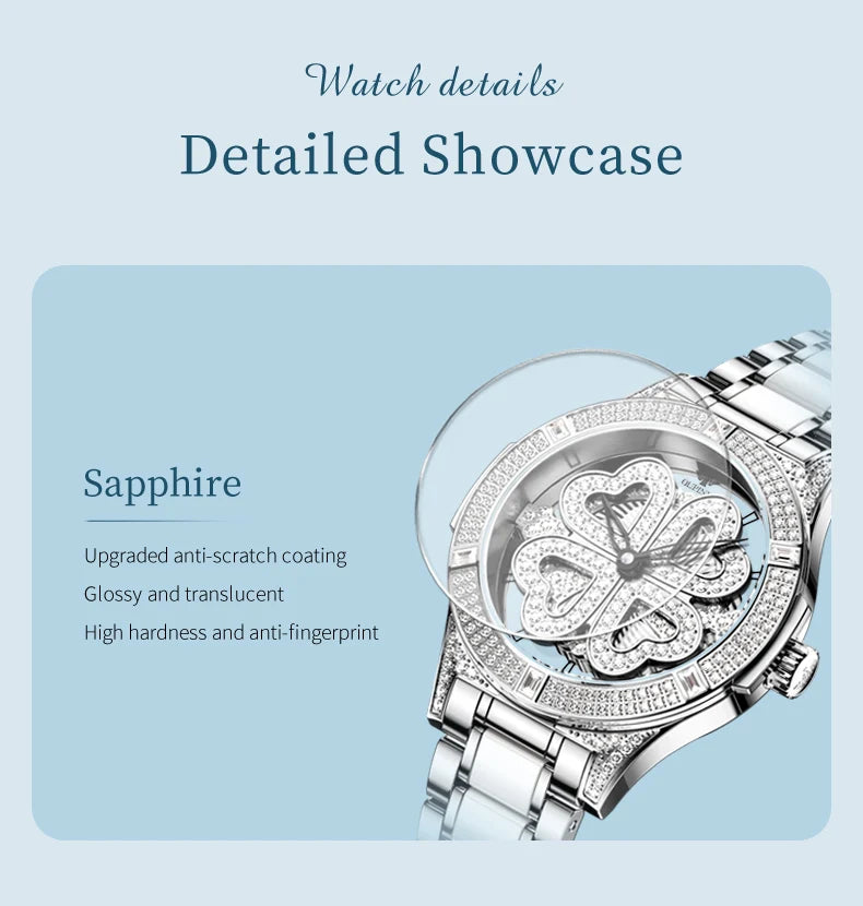 OUPINKE 3279 Women's Luxury Automatic Mechanical Watch