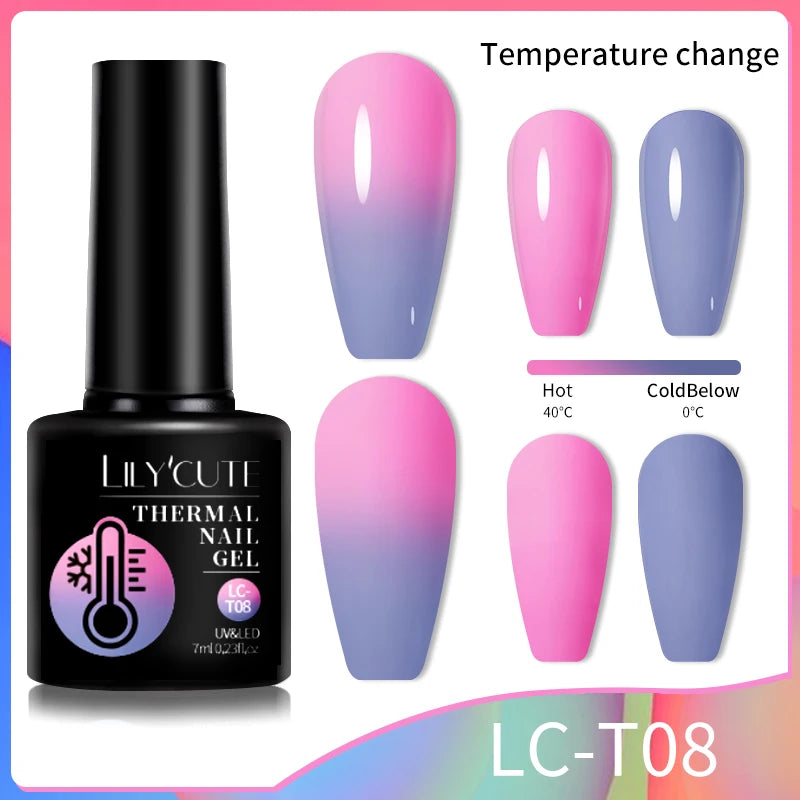 LILYCUTE Color Changing Thermal Gel Nail Polish