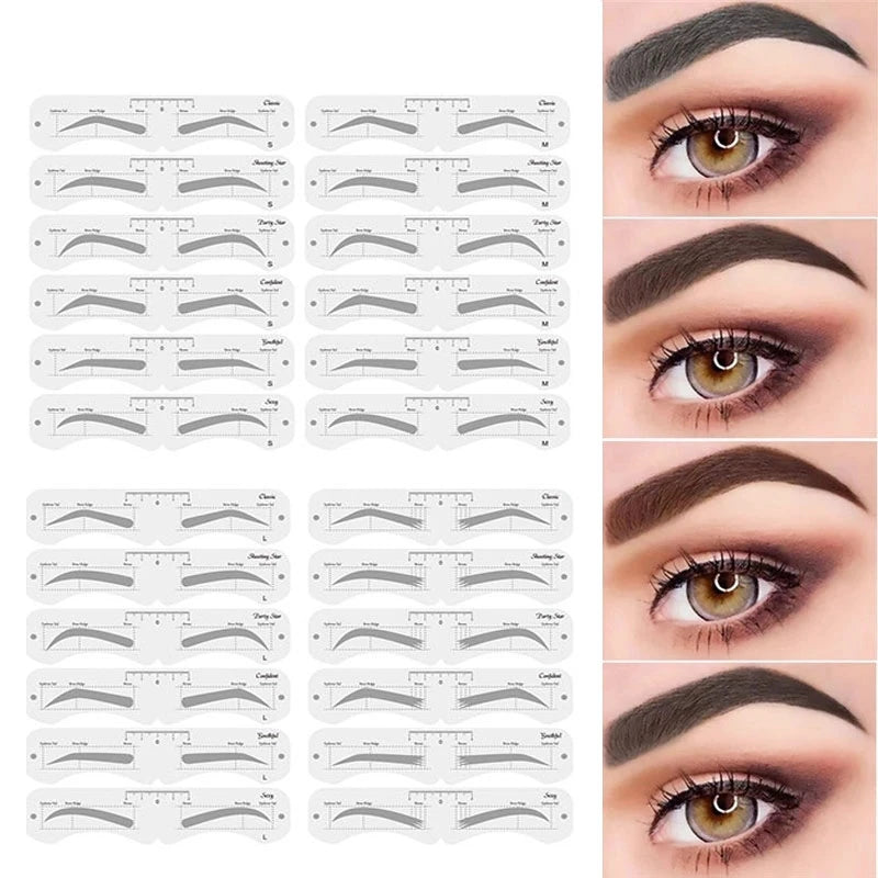 Reusable Eyebrow Stencil Set