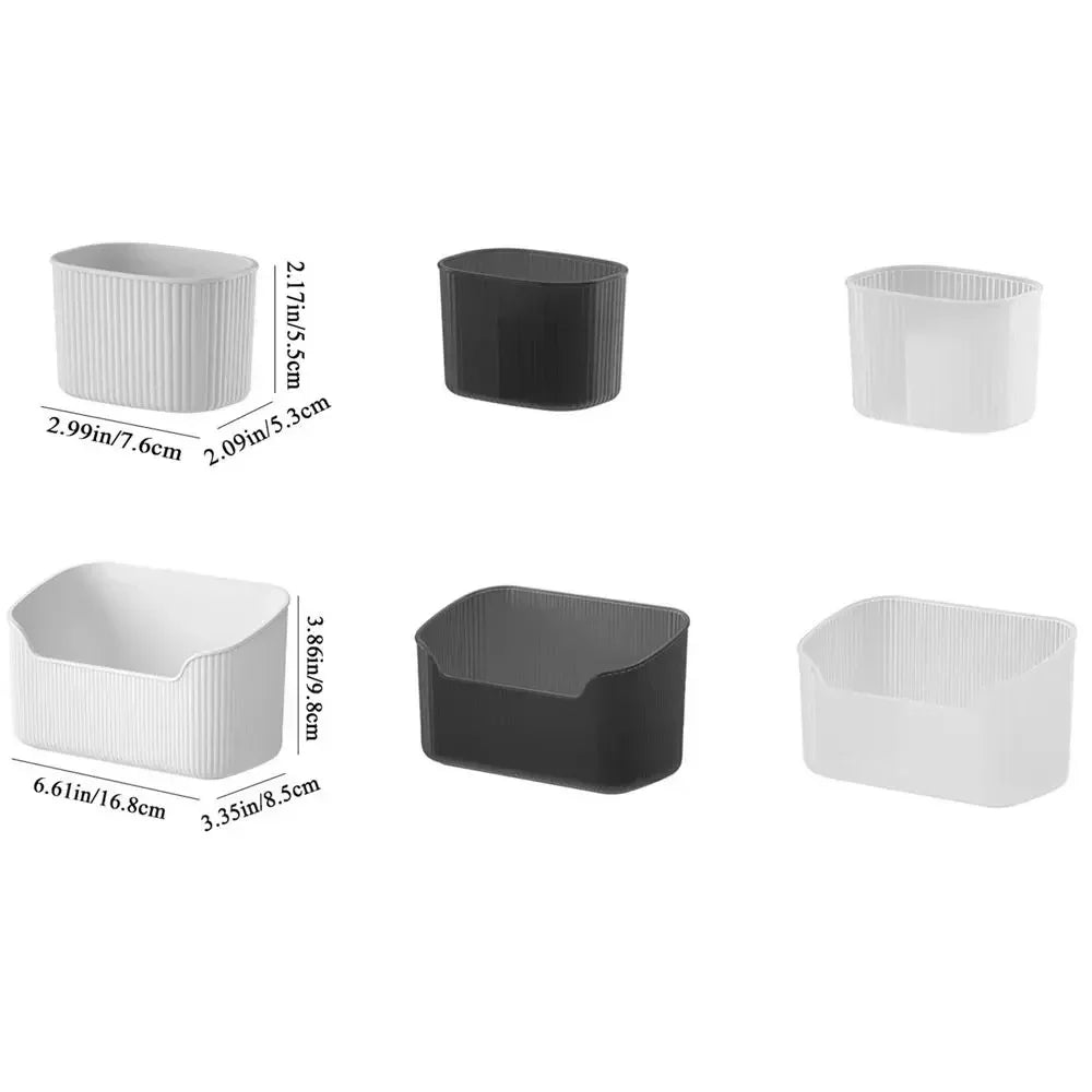 Transparent Desktop Organizer – Cotton Swab Container & Makeup Brush Holder for Bathroom & Cosmetics