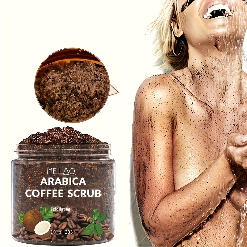 MELAO Arabica Coffee Scrub - All Natural Exfoliating Body Scrub for Skin Care