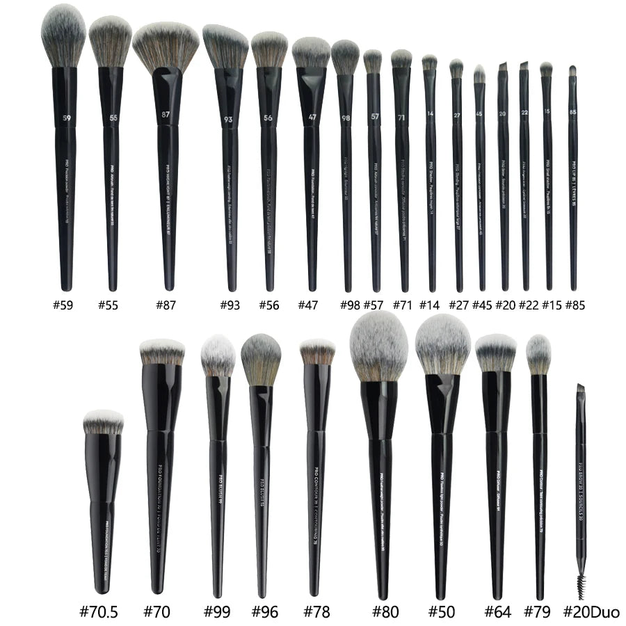 5/16/26pcs/set Black Powder Makeup Brushes