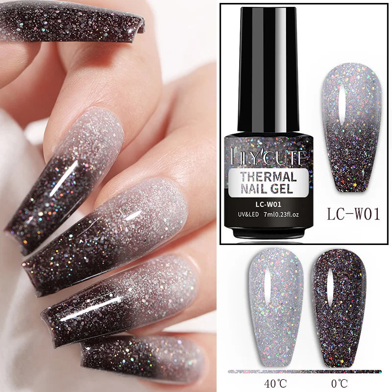 LILYCUTE Color Changing Thermal Gel Nail Polish