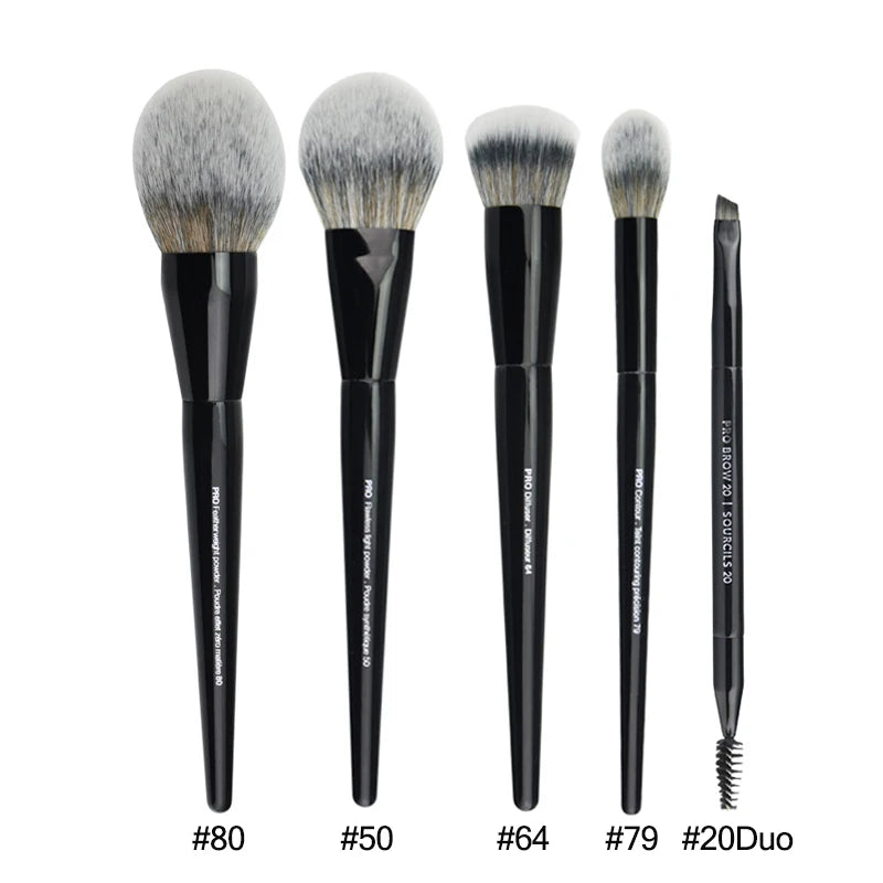5/16/26pcs/set Black Powder Makeup Brushes
